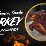 Golden smoked turkey resting on a board